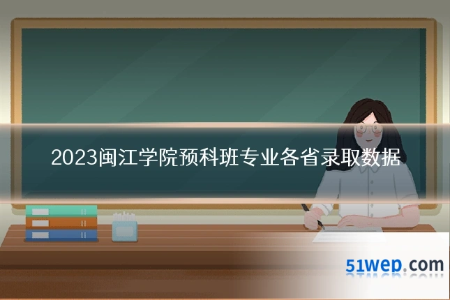 2023闽江学院预科班专业各省录取数据