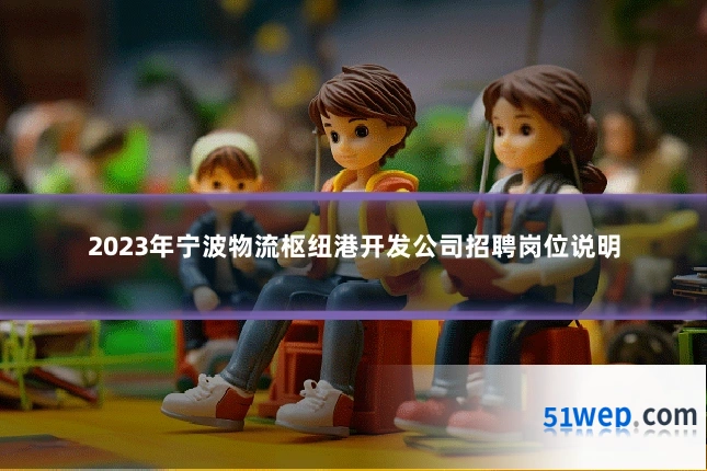 2023年宁波物流枢纽港开发公司招聘岗位说明
