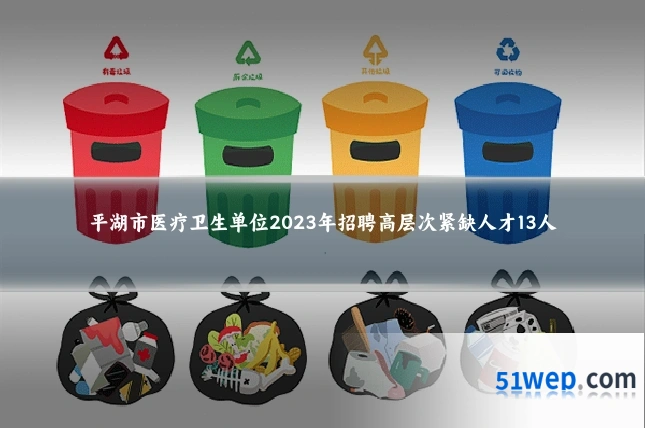 平湖市医疗卫生单位2023年招聘高层次紧缺人才13人