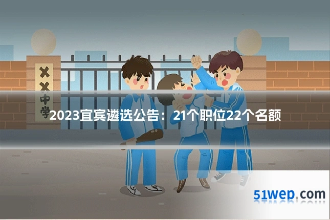 2023宜宾遴选公告:21个职位22个名额