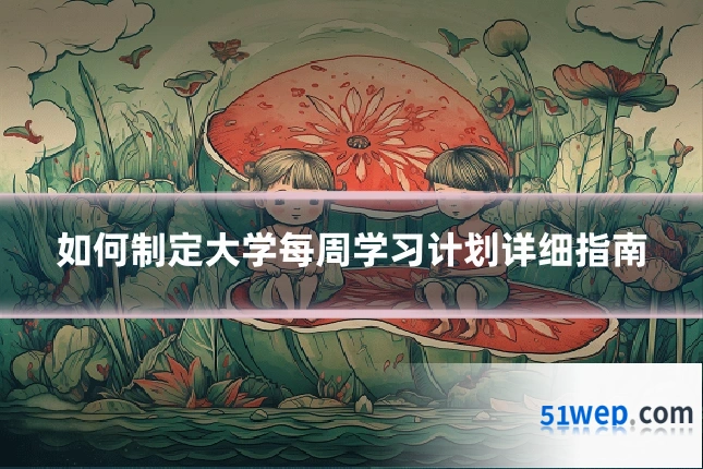 如何制定大学每周学习计划详细指南