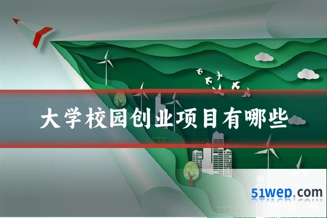 大学校园创业项目有哪些