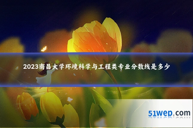 2023南昌大学环境科学与工程类专业分数线是多少