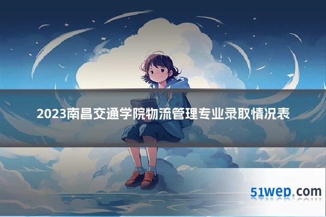 2023南昌交通学院物流管理专业录取情况表