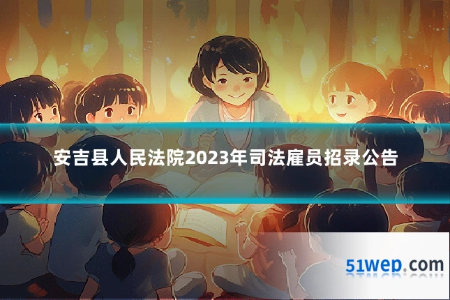 安吉县人民法院2023年司法雇员招录公告