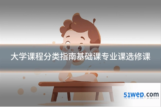 大学课程分类指南基础课专业课选修课