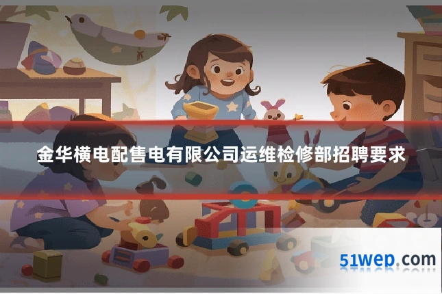 金华横电配售电有限公司运维检修部招聘要求
