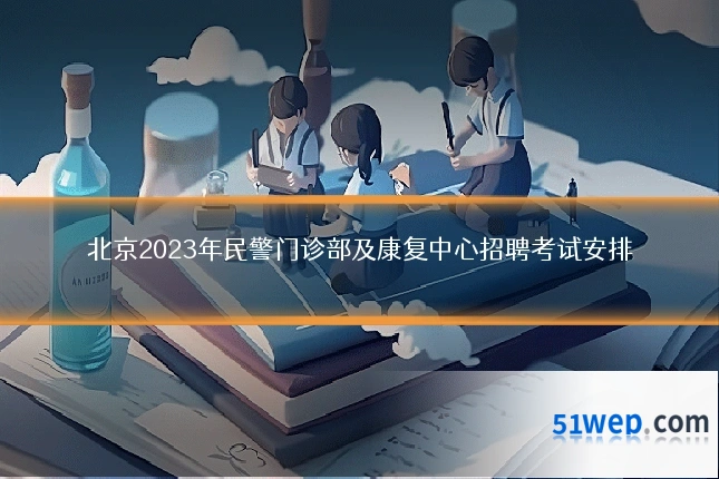 北京2023年民警门诊部及康复中心招聘考试安排