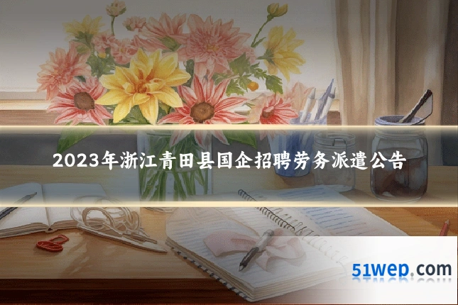 2023年浙江青田县国企招聘劳务派遣公告