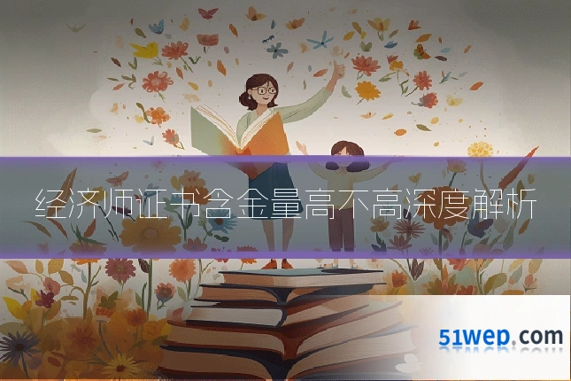 经济师证书含金量高不高深度解析