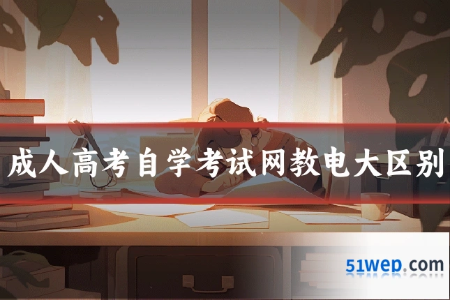 成人高考自学考试网教电大区别