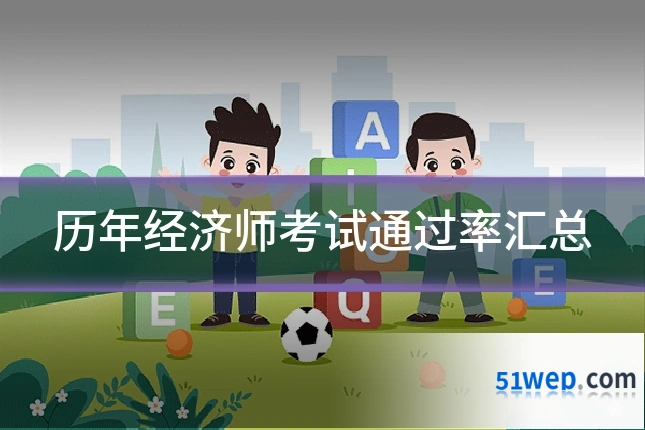历年经济师考试通过率汇总