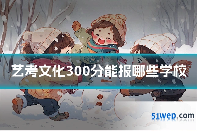 艺考文化300分能报哪些学校