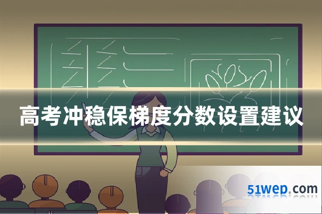 高考冲稳保梯度分数设置建议
