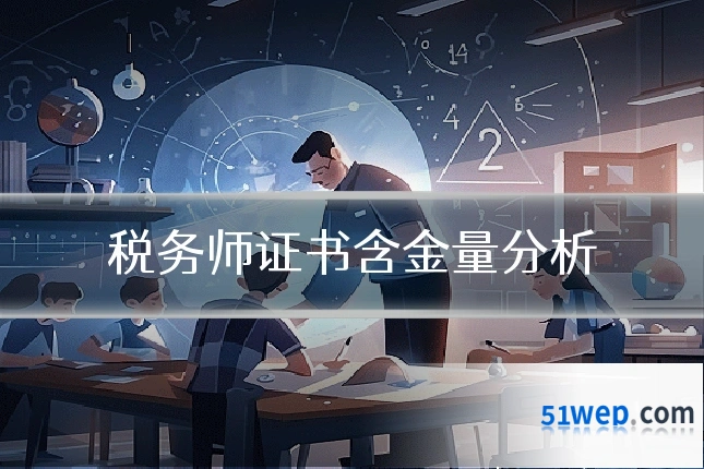 税务师证书含金量分析