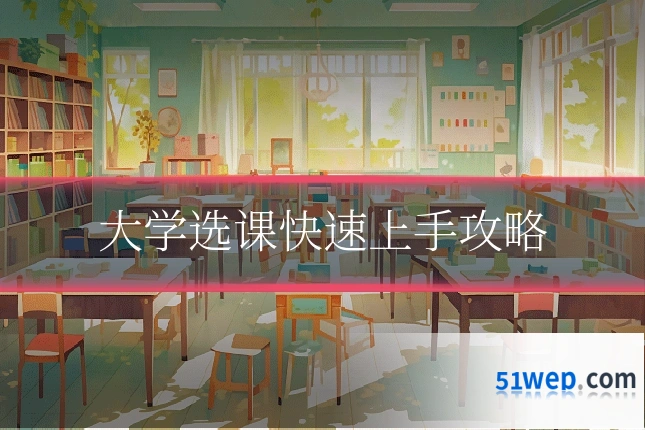 大学选课快速上手攻略