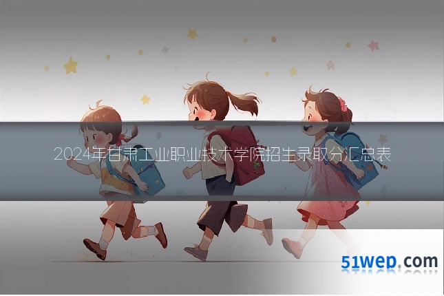 2024年甘肃工业职业技术学院招生录取分汇总表