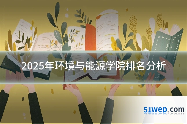 2025年环境与能源学院排名分析
