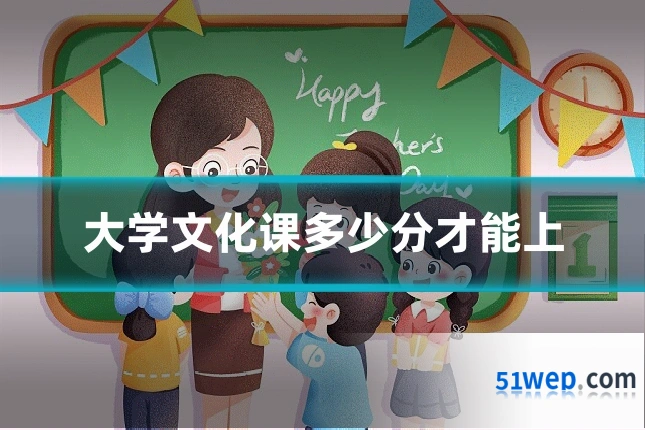 大学文化课多少分才能上
