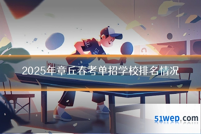 2025年章丘春考单招学校排名情况