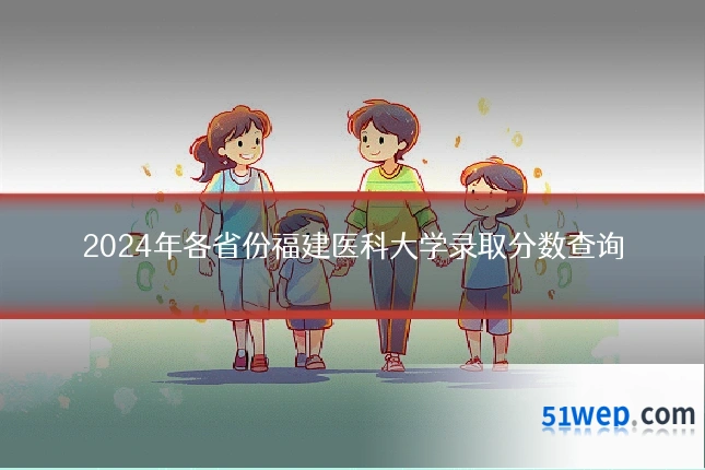 2024年各省份福建医科大学录取分数查询