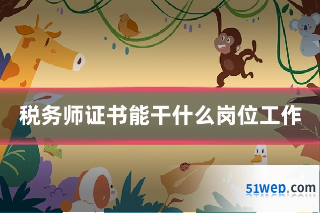 税务师证书能干什么岗位工作