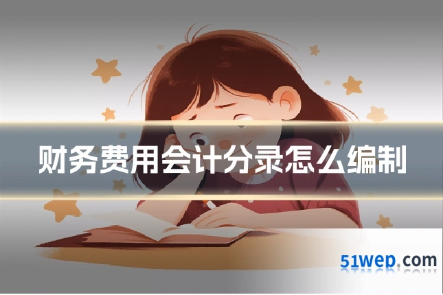 财务费用会计分录怎么编制