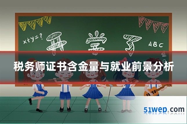 税务师证书含金量与就业前景分析
