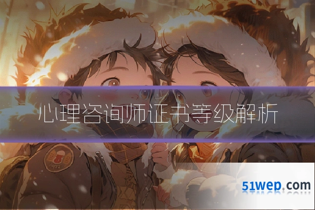 心理咨询师证书等级解析