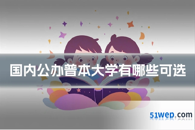国内公办普本大学有哪些可选