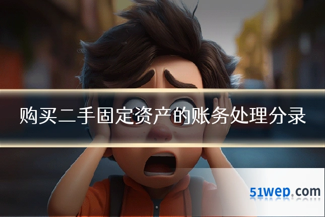 购买二手固定资产的账务处理分录