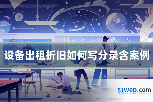 设备出租折旧如何写分录含案例