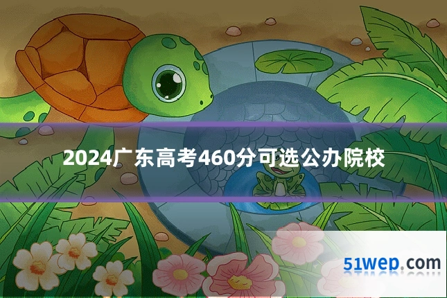 2024广东高考460分可选公办院校