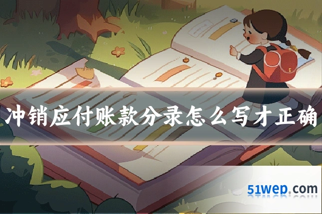 冲销应付账款分录怎么写才正确