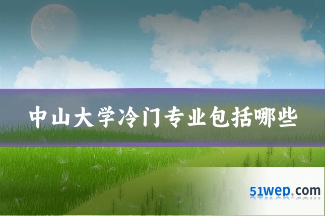 中山大学冷门专业包括哪些