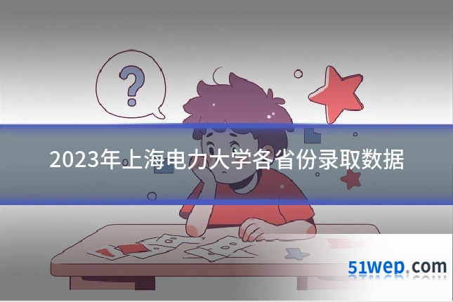 2023年上海电力大学各省份录取数据