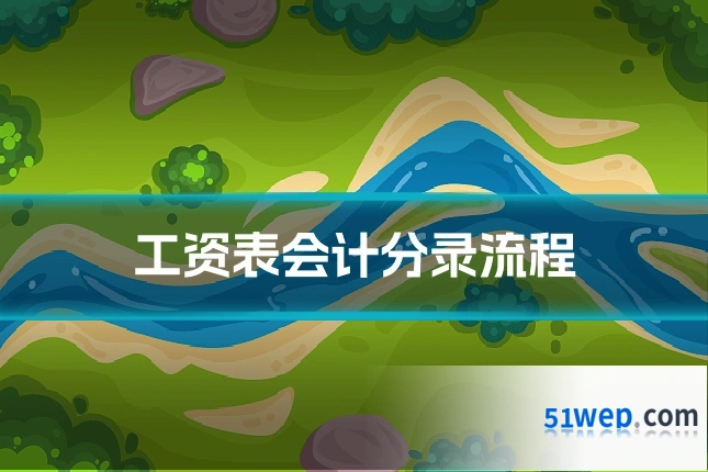 工资表会计分录流程