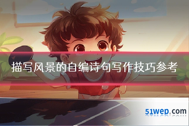 描写风景的自编诗句写作技巧参考