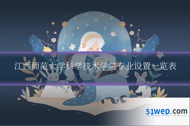 江西师范大学科学技术学院专业设置一览表