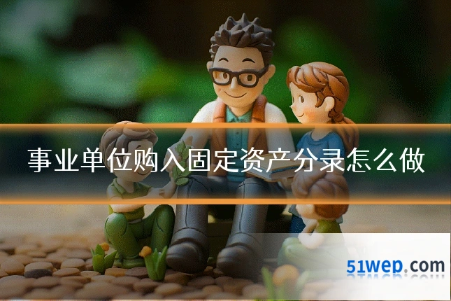 事业单位购入固定资产分录怎么做
