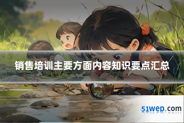 销售培训主要方面内容知识要点汇总