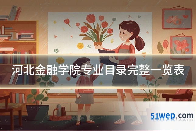 河北金融学院专业目录完整一览表