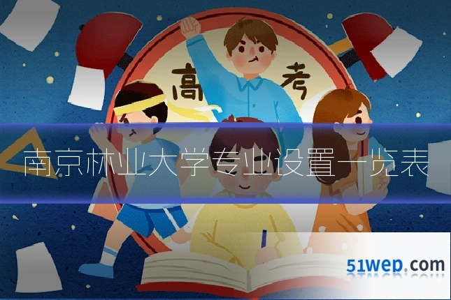 南京林业大学专业设置一览表